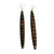 Decorated Horn Shapped Earrings