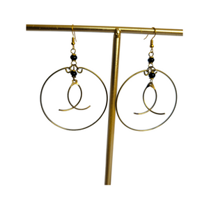 Brass Hoops w/ Arches