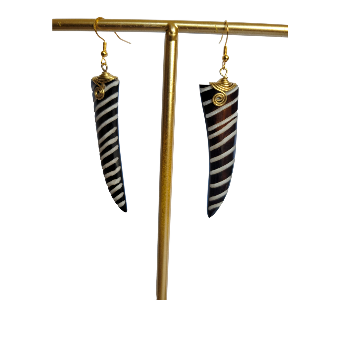 Stipped Bone Task Earrings
