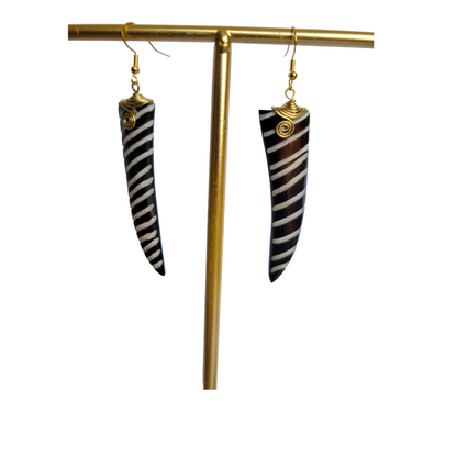 Stipped Bone Task Earrings