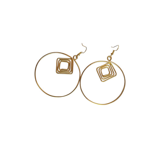 Brass Hoops W/ square coil