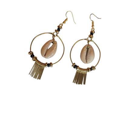 Medium Hoops W/Shell & Brass chimes