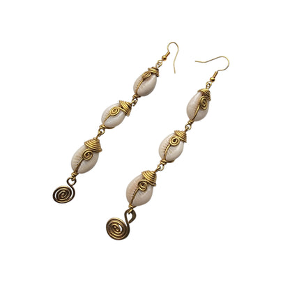 3 Shell String Earrings