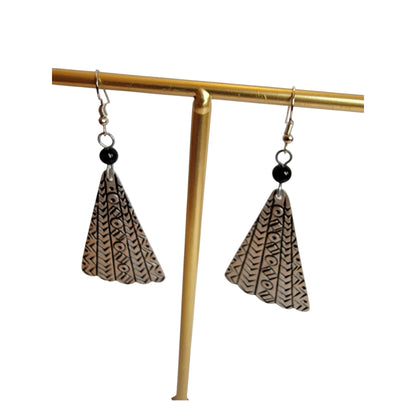 Decorated Mabati Umbrella Earrings