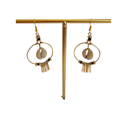 Medium Hoops W/Shell & Brass chimes