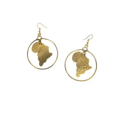 African Hoop  Earrings