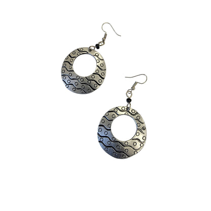 Medium Mabati Hoop Earrings