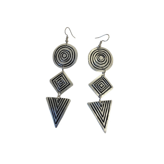 3 Shapes Mabati Earrings