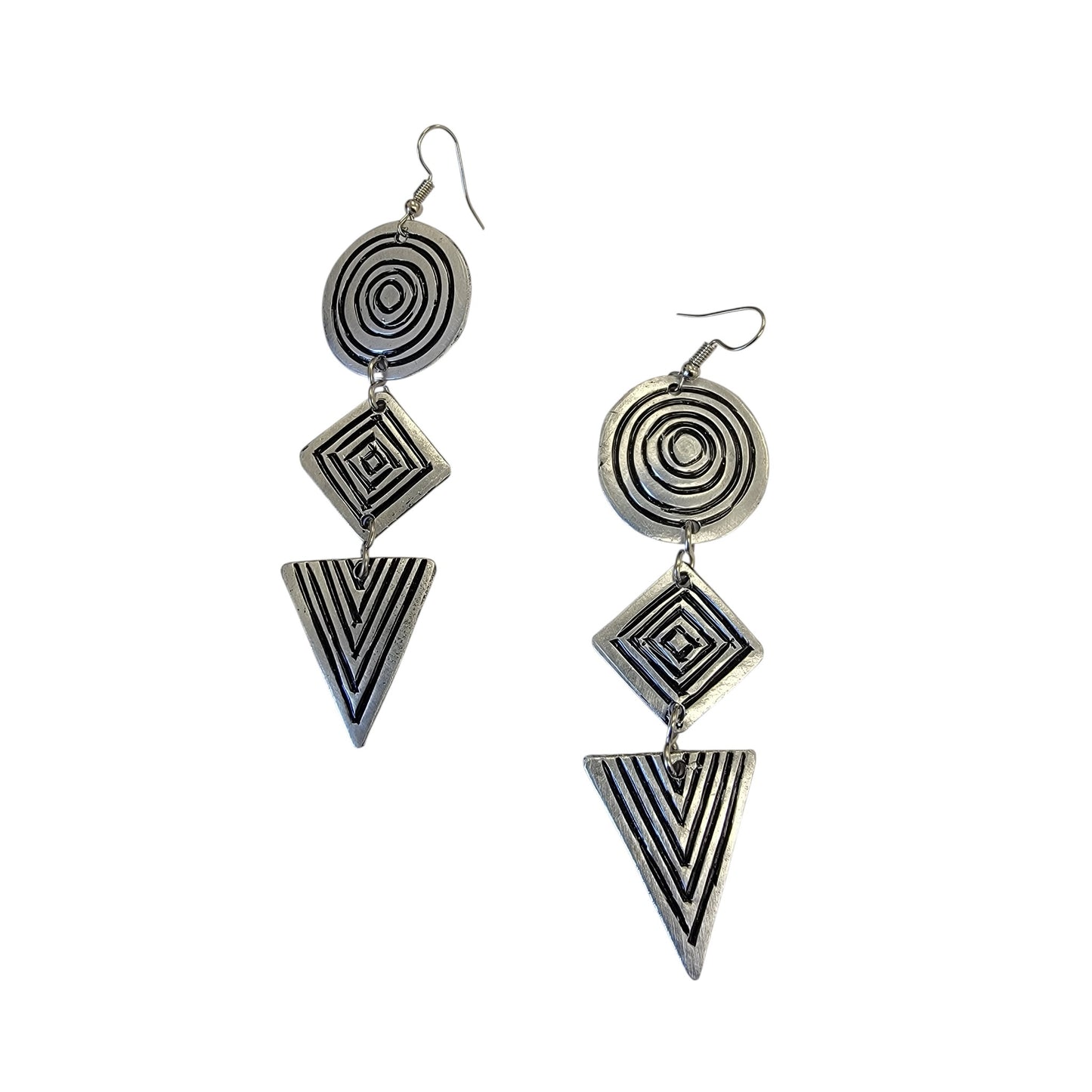 3 Shapes Mabati Earrings
