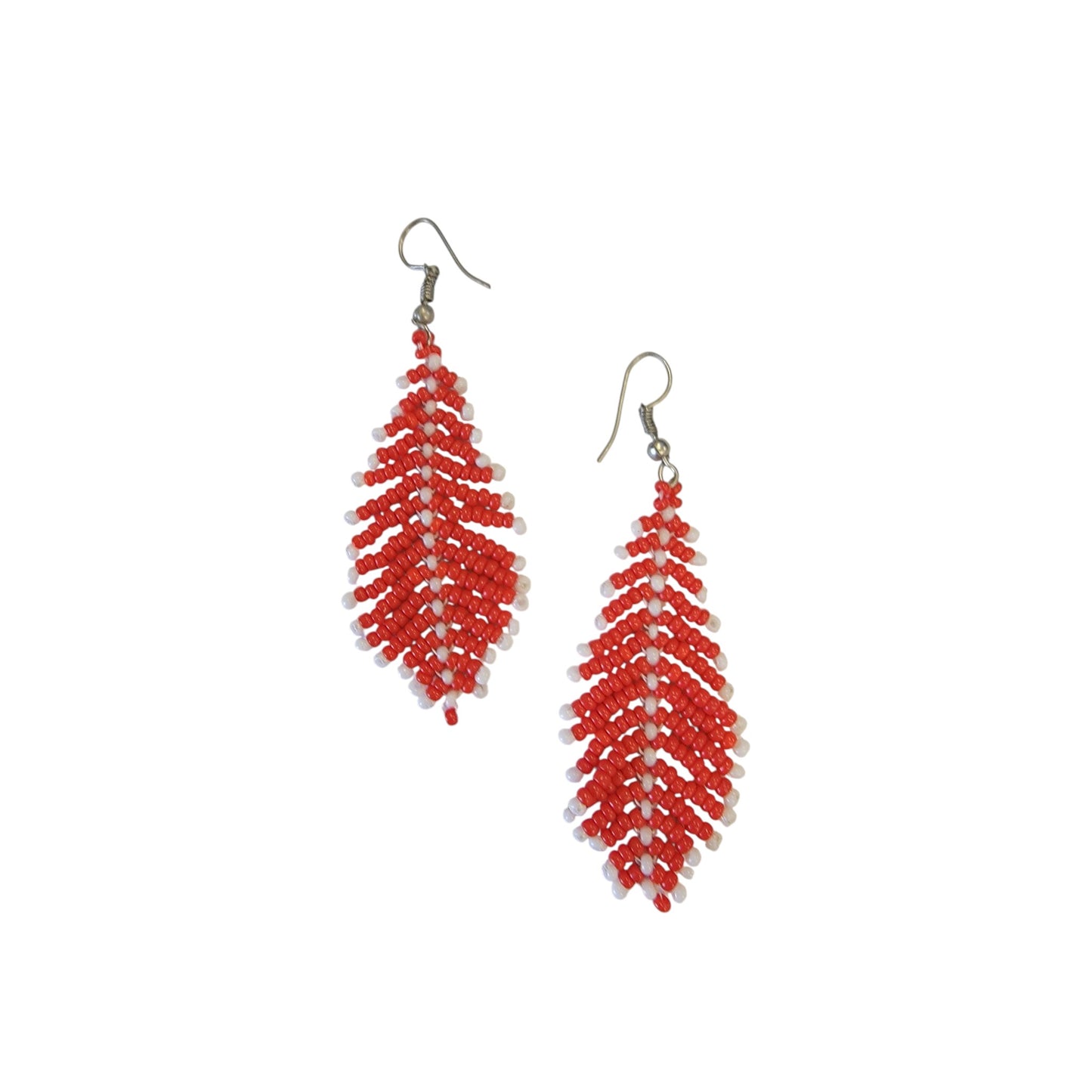 Red & White Beaded Tree