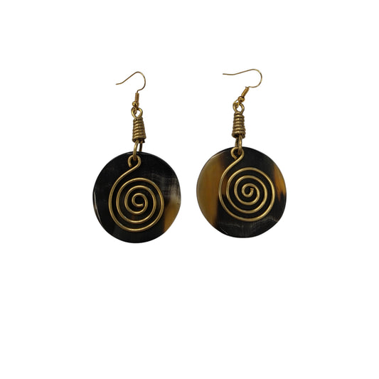 Round Horn with Brass Coil
