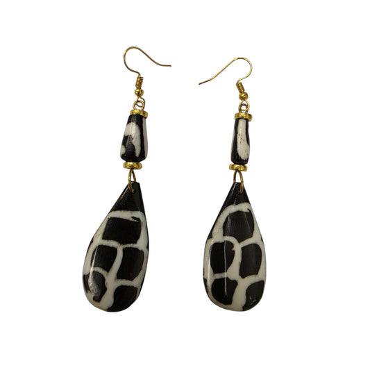 Black & White Tear Drop