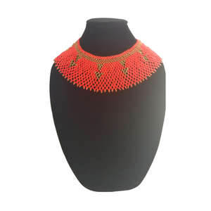 Red & Gold Princess Collar Necklace