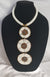 3 White Circles Necklace