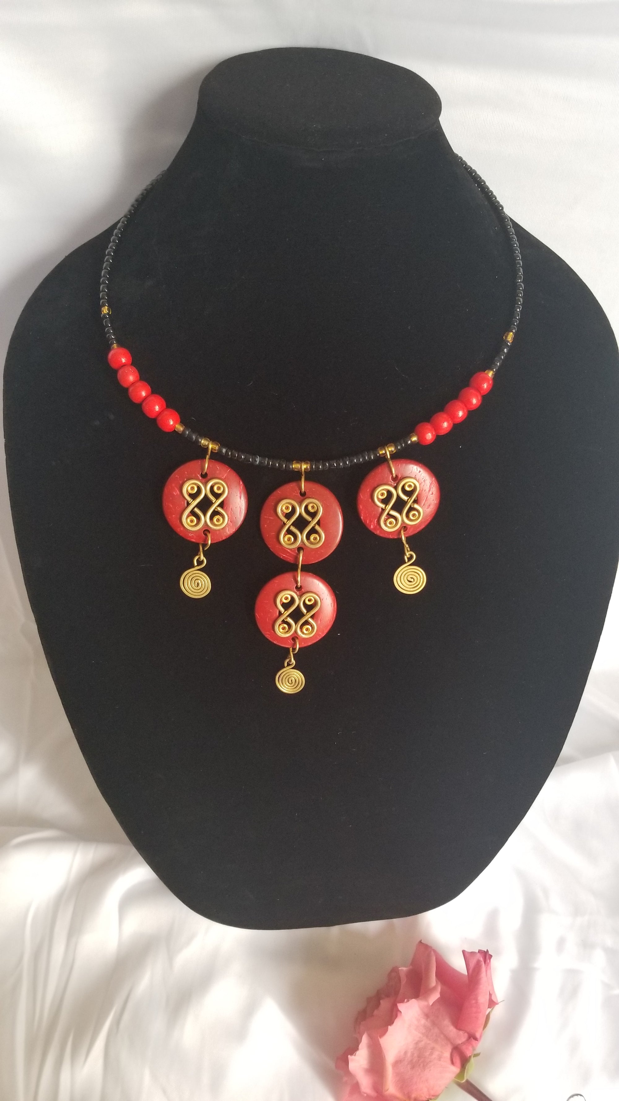 Red Coconut Necklace