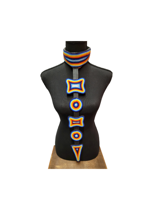 Multi-Colored Long Neck Necklace