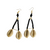 Brass Triangle with Cowrie Earrings