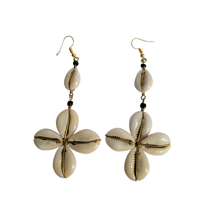 Star Shape Cowrie Shell Earrings