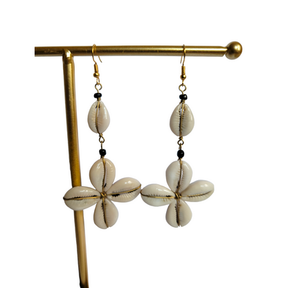 Star Shape Cowrie Shell Earrings