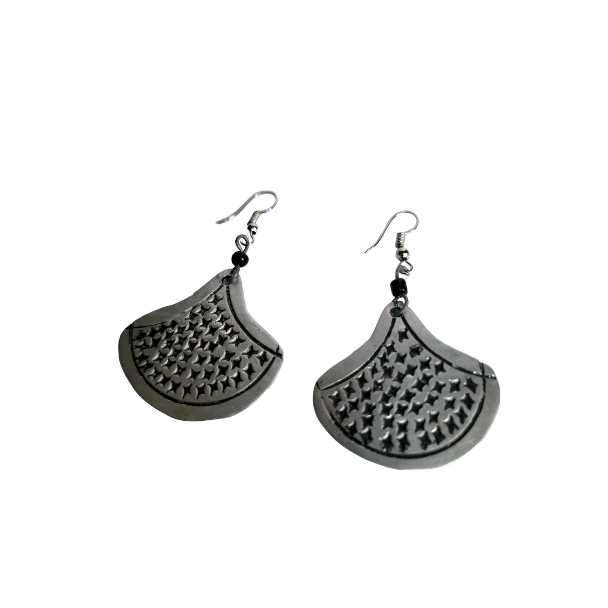 Small Aluminium Speckled Earrings