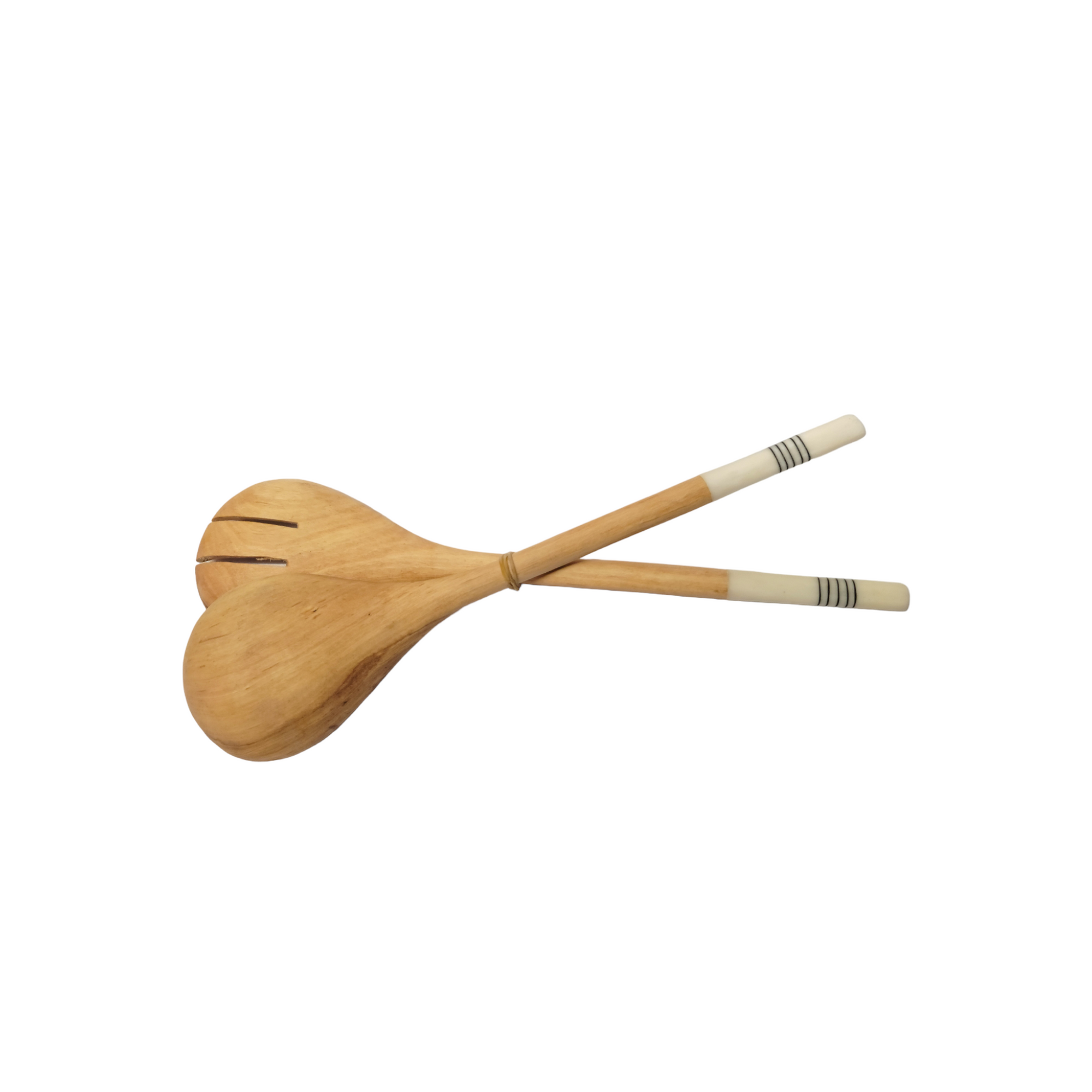 Wooden Spoons With White Tips