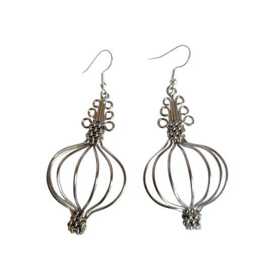 Woven Steel Wire Earrings