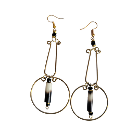 Medium Hoop Earrings W/ Porcupine Spikes