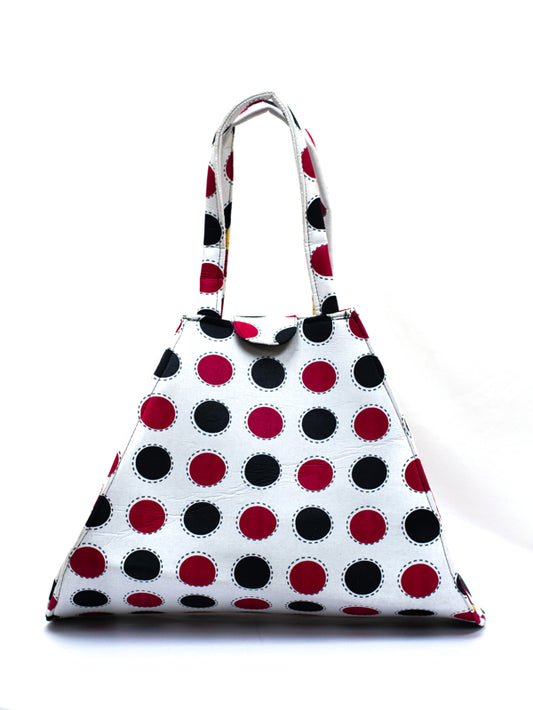 Red Black and White Kitenge Bag