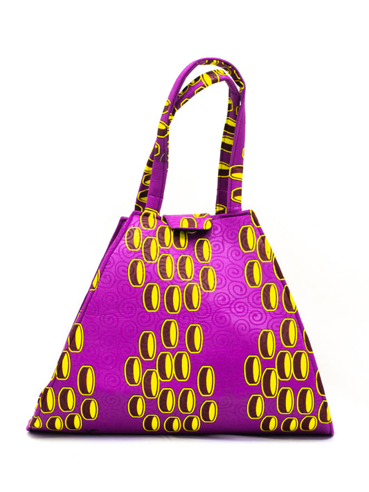 Fuchsia & Gold Kitenge Bag