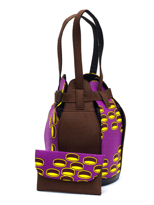 Brown with Purple & Yellow Guard Bag