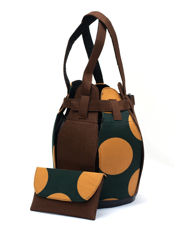 Brown with Green & Beige Guard Bag