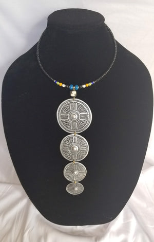 Patterned Mabati with Blue Beads
