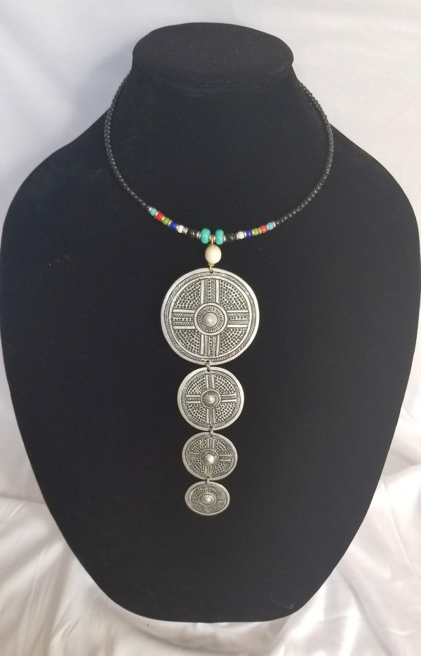 Patterned Mabati with Teal Beads