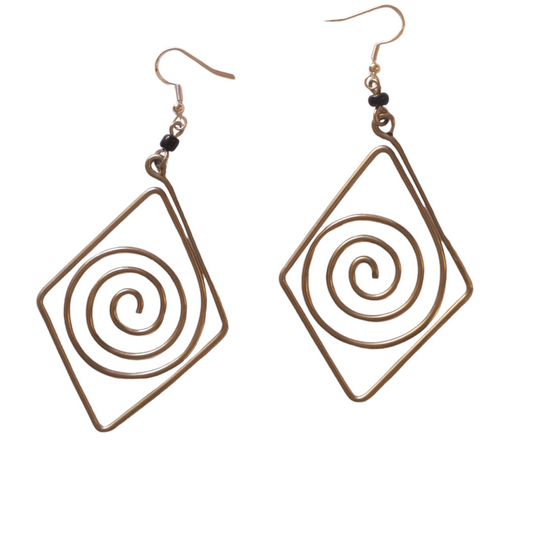 Square Coil Earrings