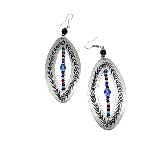 Mabati with Beads Earrings