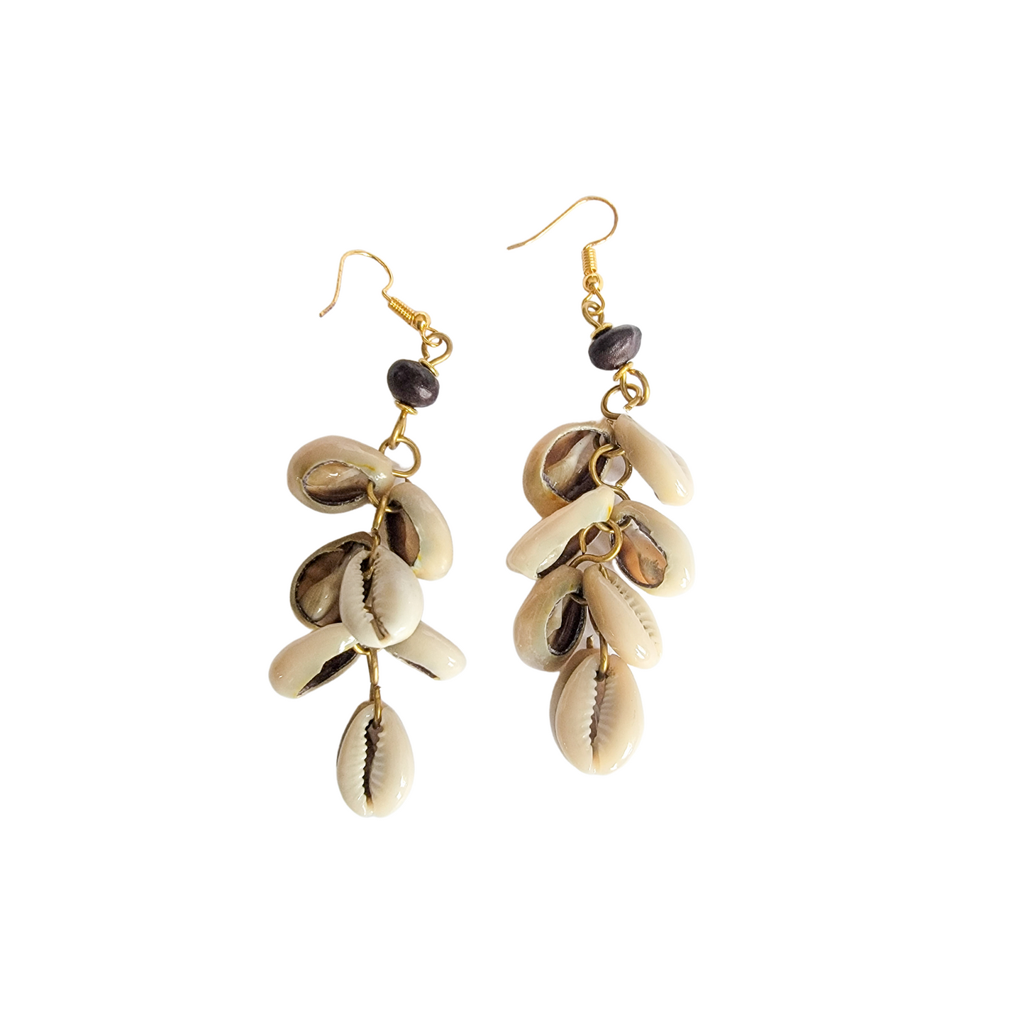 Cowrie Shell String Earrings