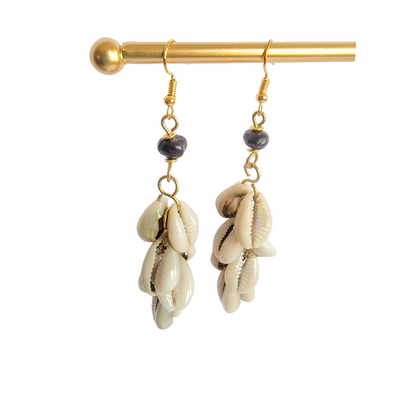 Cowrie Shell String Earrings