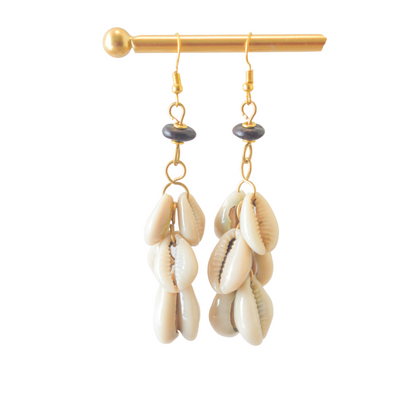 Cowrie Shell String Earrings